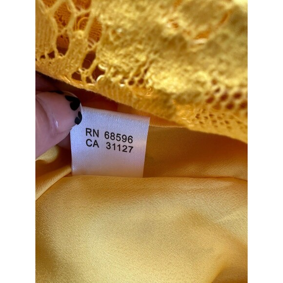 Queen Mulock Asian Inspired Lace Pankou Knots High Neck Side Slits Midi Dress S - Picture 11 of 11